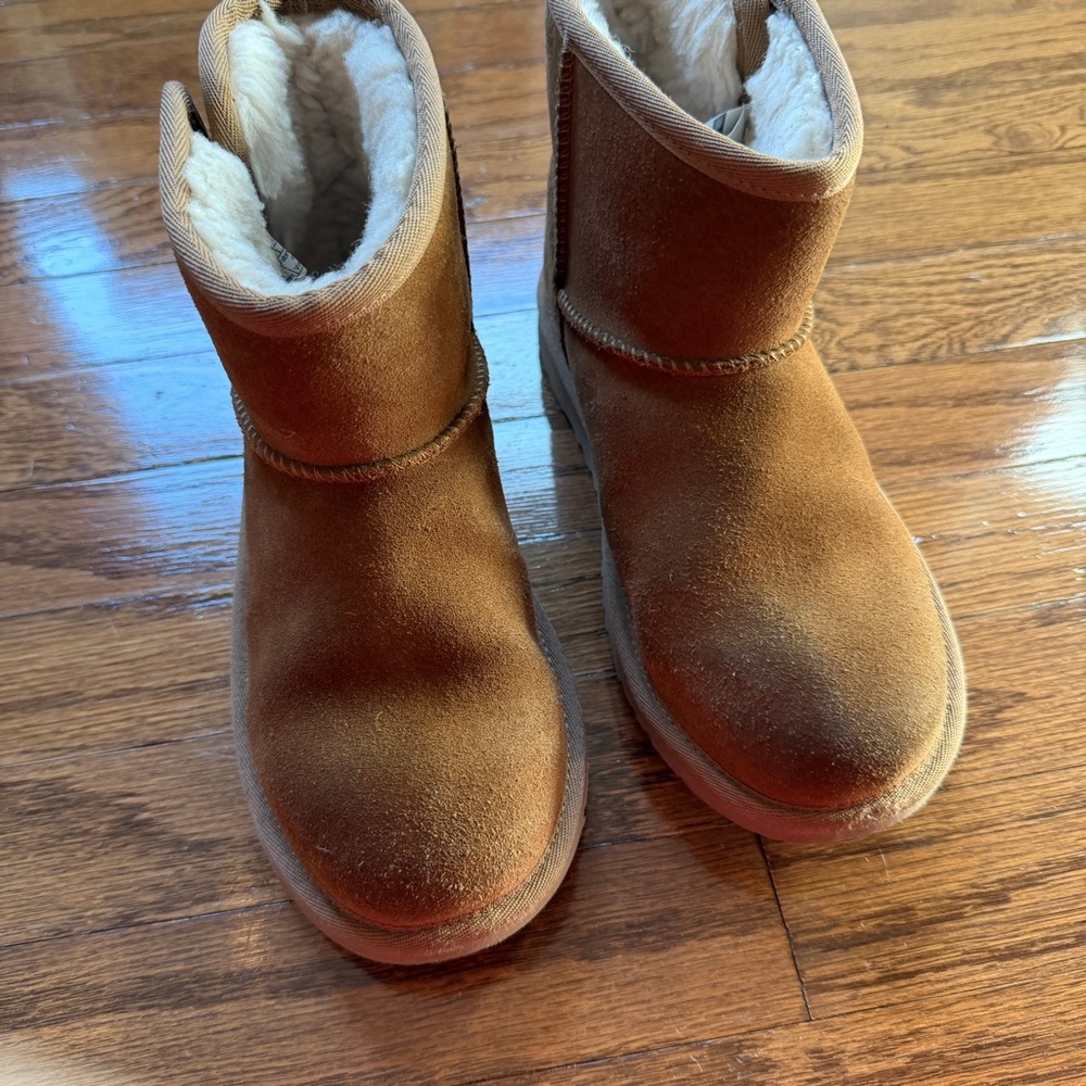 UGG Chestnut Suede Ankle Boots